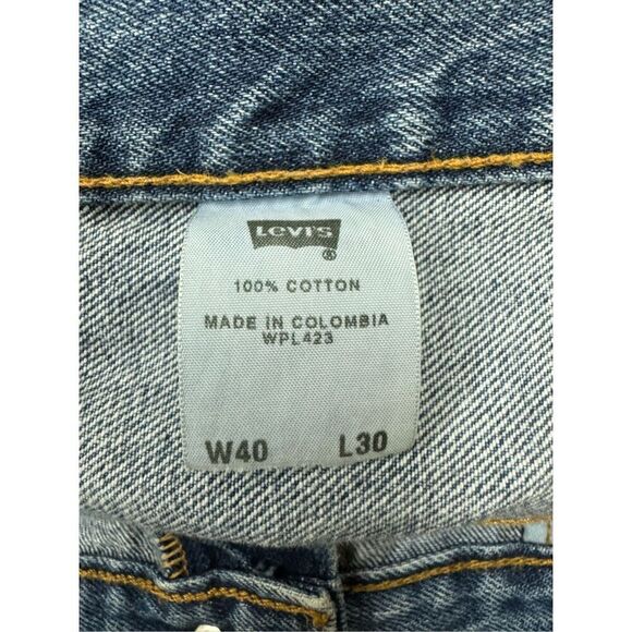 Levi’s Button Fly 501 Mens Denim Jeans Size 40x30 - Picture 6 of 7